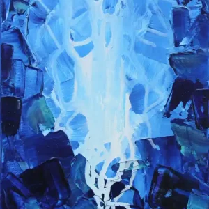 Mega-Angebot Unikat: "Winterfaszination III", Originalgemälde, J. Fernandez, Acrylbilder