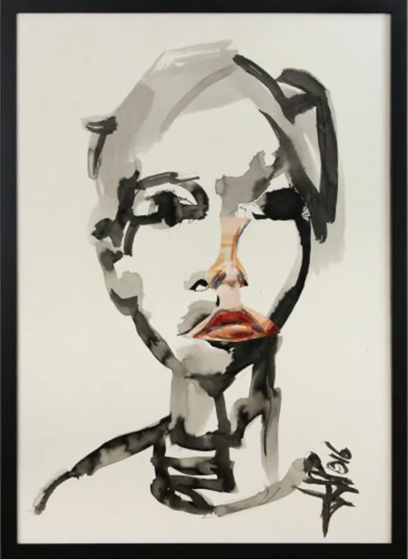 Sale Neoexpressionismus, Porträt, J.J. Piezanowski: "Chanson douce"
