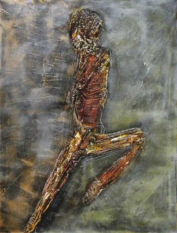 Kracherpreis Acrylgemälde: "Wanne dance", Original/Unikat, H.J. Uekötter