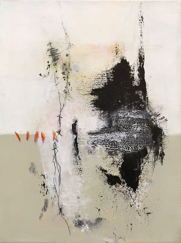 Preisreduziert R. Schleeh: Ich gehe meinen Weg I, Originalgemälde (Unikat), zeitgenössische Kunst