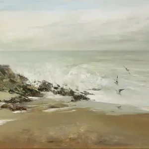 Ölgemälde: "Autumn Atlantic", Original/Unikat, H. Havartsou Preisreduziert