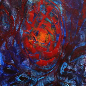 Saisonangebot Unikat: Kraftvoll II, Originalgemälde von J. Fernandez, Acrylbilder