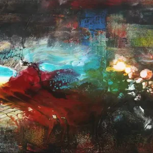 Originalgemälde: "Asian Summer II", G. Hung, Unikat Neue Ware