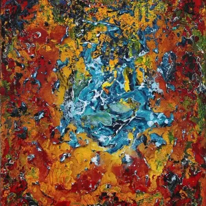 Top-Angebot Unikat: Cloudy Treasure II, Originalgemälde von J. Fernandez, Acrylbilder