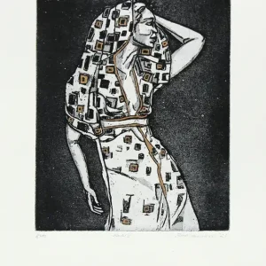 Bestseller K. Blechschmidt: "Nachts, Nr. 5/10", originale Grafik/limitierte Auflage, Radierung (ohne Rahmen)