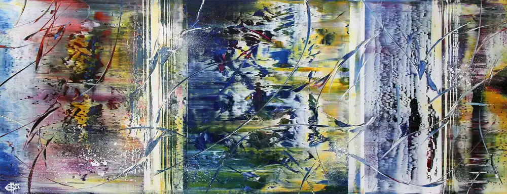 Originalgemälde: "Pandeismus II", G. Hung, Unikat Kracherpreis