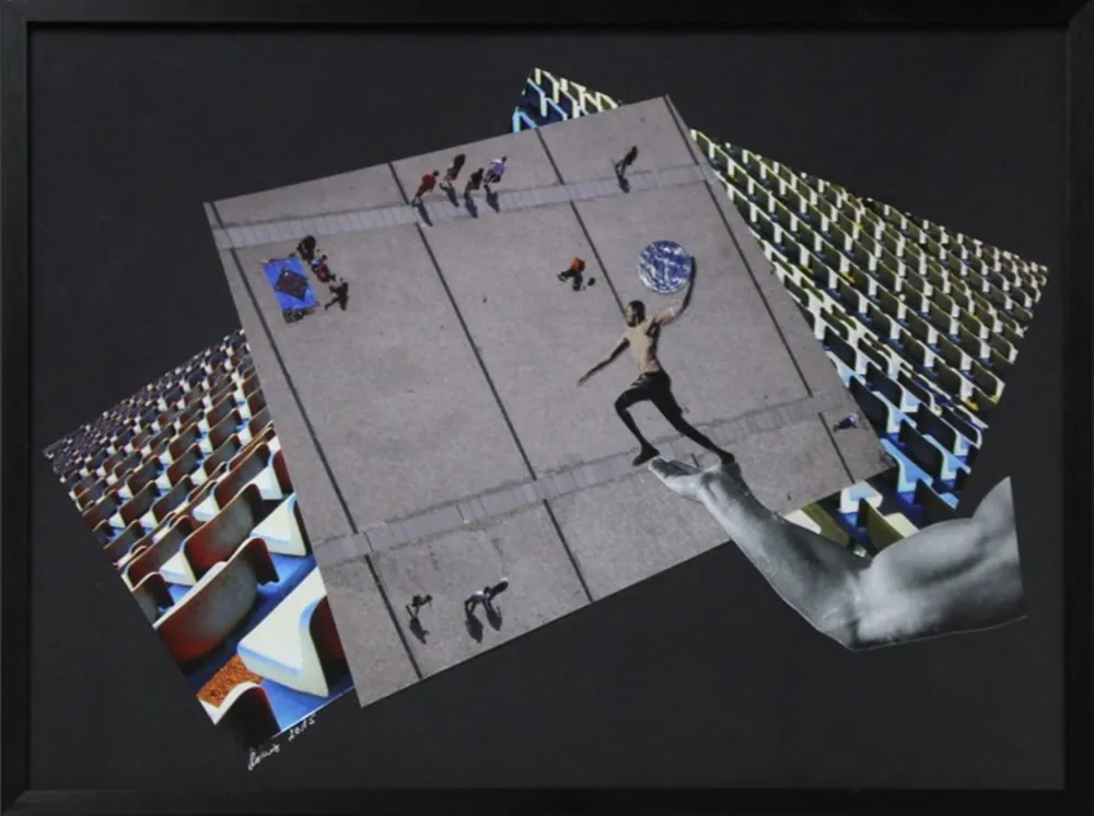 Surrealistische Collage, F. Lorenz: "The Game" Angebot