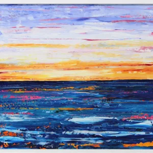 Begrenztes Angebot Moderne Originalkunst: "Friedvoller Ausblick I", J. Fernandez, Unikat