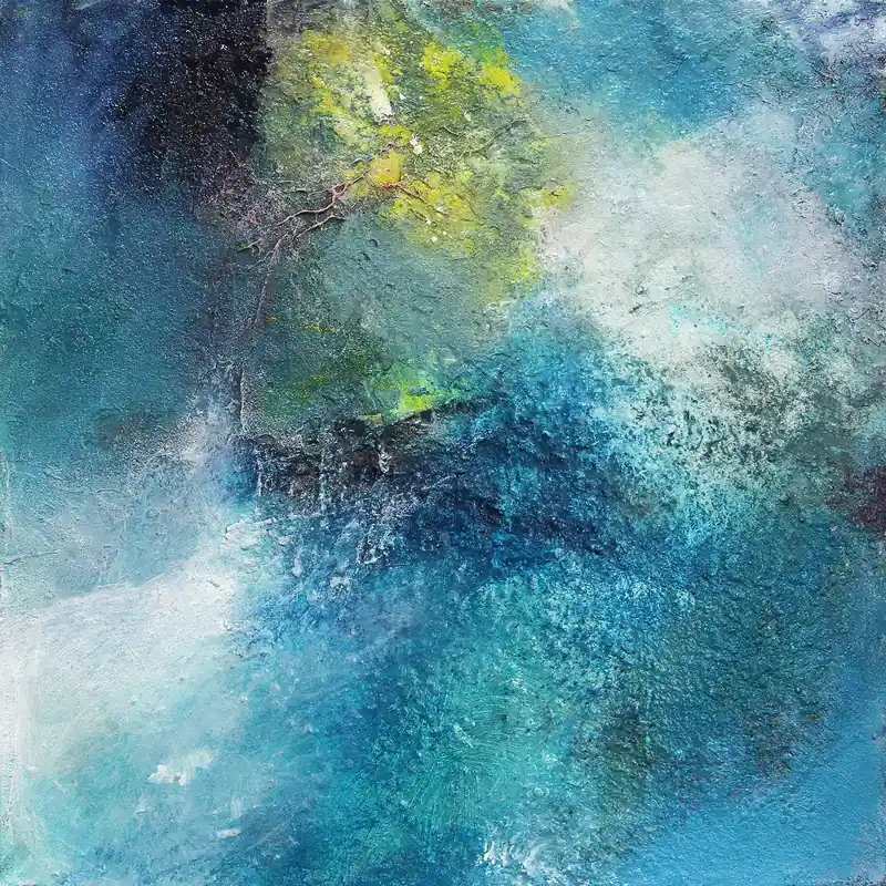 Zertifiziert M.Rick: "Ohne Titel", Originalgemälde (Unikat)