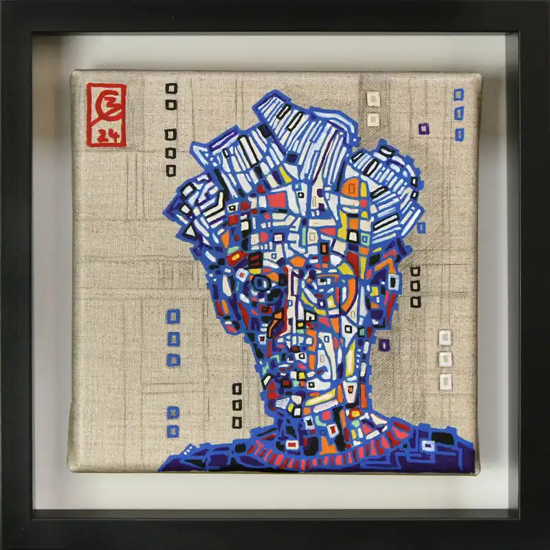 Bestseller C. Blechschmidt: "Jacob", Original/Unikat, zeitgenössisches Acrylgemälde