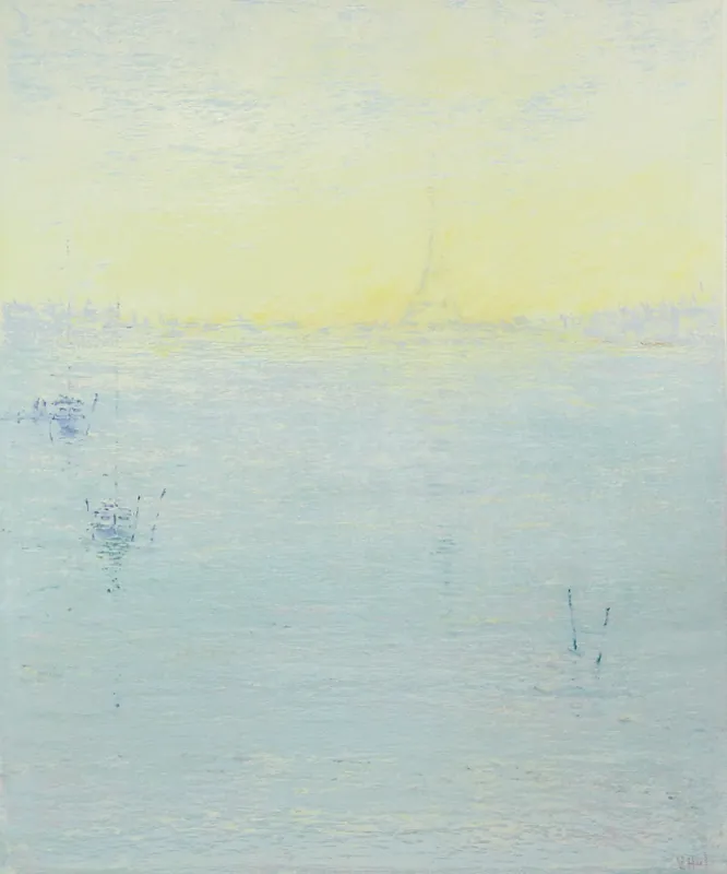 Kostenfreie Lieferung Ölgemälde: "Paris-Impression bei strahlendem Sonnenschein", Original/Unikat, V. Heil