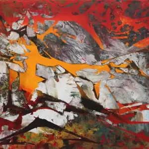 Letzte Chance Originalgemälde: "Shattered Universe IV", G. Hung, Unikat