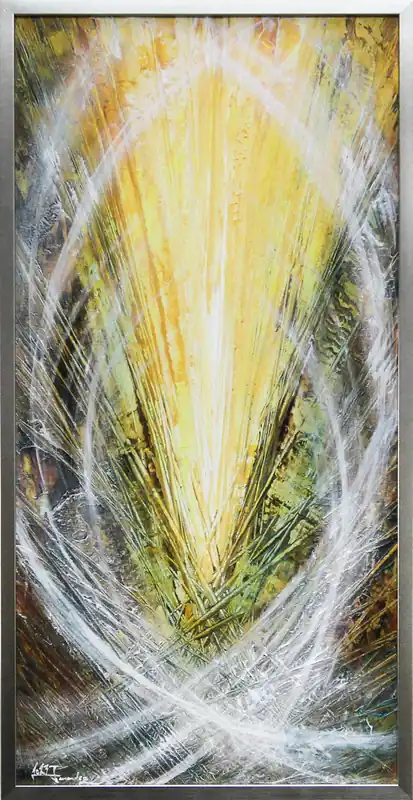 Preisknaller Moderne Originalkunst: "Lichtkonfusion XI", J. Fernandez, Unikat