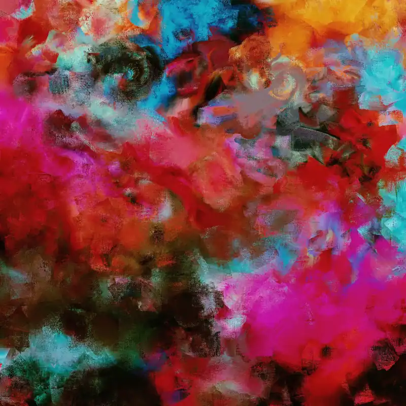 Highlight Kunstdruck, signiert: "Flower Sky", Holger Mühlbauer-Gardemin, Edition, Nr. 1/150