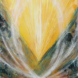 Unikat: "Open Light II", Originalgemälde, J. Fernandez, Acrylbilder Kracherpreis