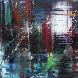 Markenprodukt Originalgemälde: "Vibrant City I", G. Hung, Unikat
