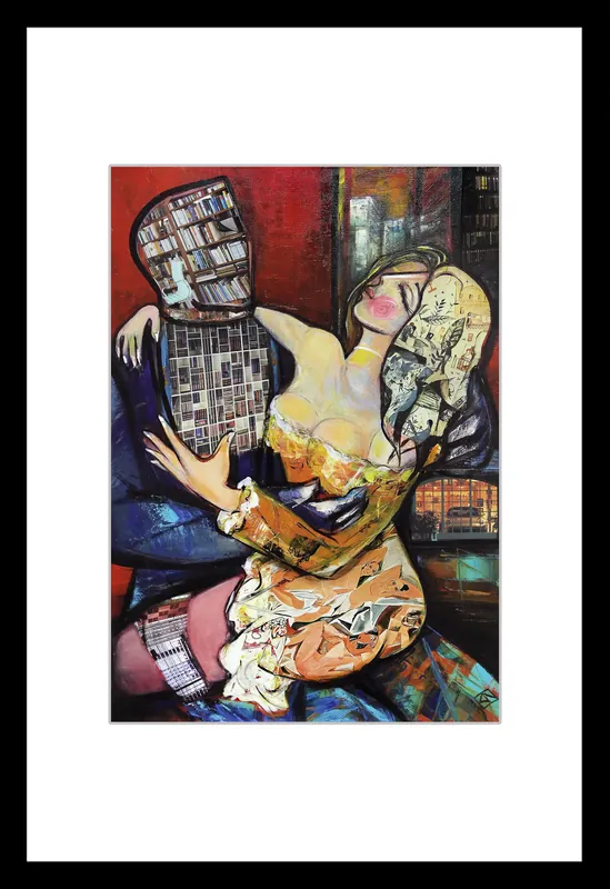 Fineartprint, signiert: "Romance Novel", K. Namazi, limitierte Edition auf Papier, Nr. 2/150 Sichere Zahlung