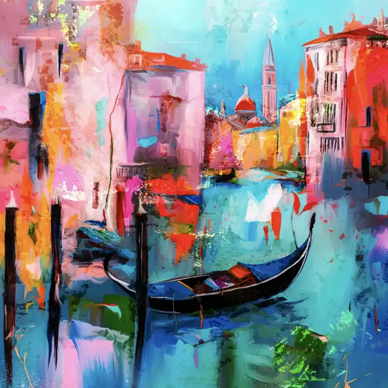 Jetzt Bestellen Moderne Kunst: "Venedig", H. Mühlbauer-Gardemin, Original/Unikat