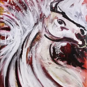 Schnäppchen Acrylgemälde, C. David Schwartz: "Victoria", Originalgemälde (Unikat)