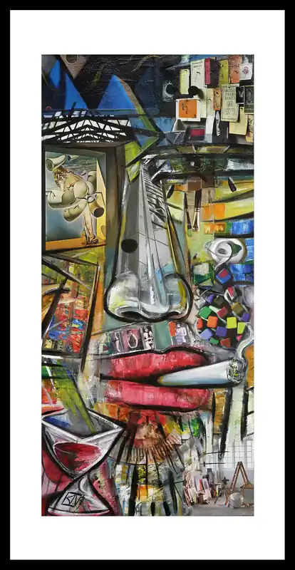 Fineartprint, signiert: "Behind the Surface III", K. Namazi, limitierte Edition auf Papier, Nr. 1/150 Mega-Angebot