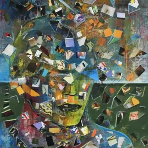 Kracherpreis Moderne Kunst: "Kreative Gedankenwelt", K. Namazi, Original/Unikat