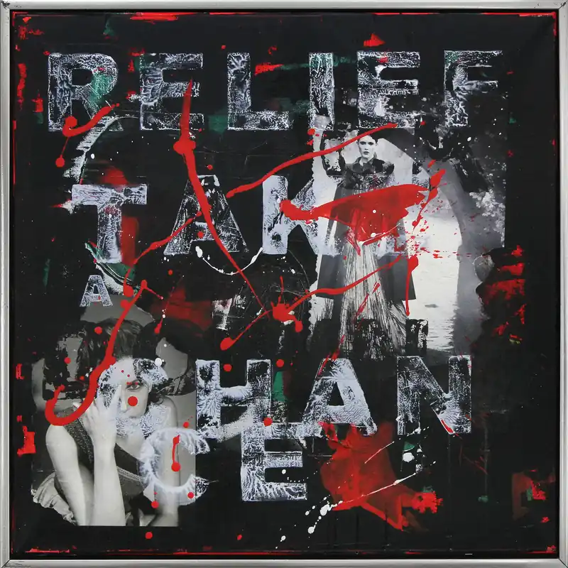 Sonderangebot Zeitgenössisches Gemälde: "Red Relief", Original/Unikat, G. Steidinger