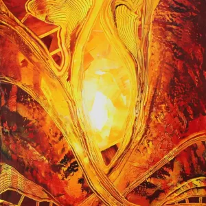 Abverkauf Unikat: "Revival of old Structures VII", Originalgemälde, J. Fernandez, Acrylbilder