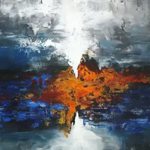 Super-Preis Abstrakte Originalkunst : "Spiegelung", G. Hung, Unikat
