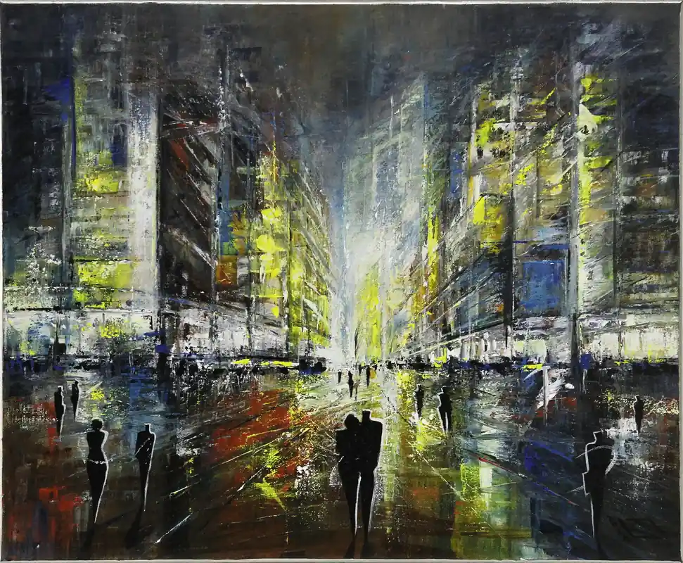 Meistverkauft Originalgemälde: "Dreams of Singapore III", K. Namazi, Unikat