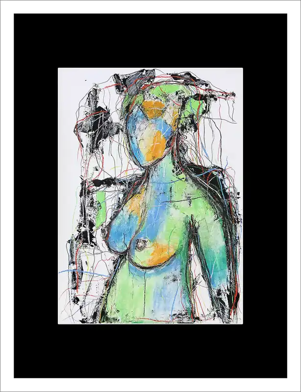 Fineartprint, signiert: "Blaue Stunde I", I. Schmidt, limitierte Edition auf Papier, Nr. 1/150 Nur Für Kurze Zeit