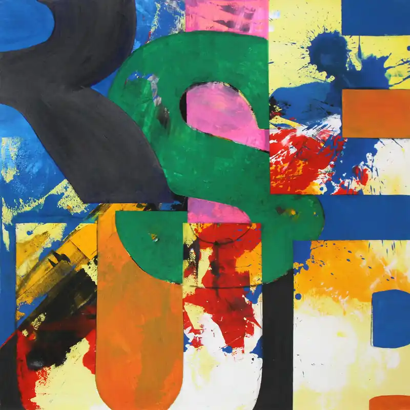 Acrylgemälde: "Rise up", Original/Unikat, G. Steidinger Geprüft