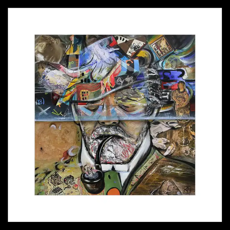 Fineartprint, signiert: "The World in my Head VI", K. Namazi, limitierte Edition auf Papier, Nr. 3/150 Letzte Chance