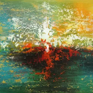 Neu Originalgemälde: "Ferne Gestade XVI", G. Hung, Unikat