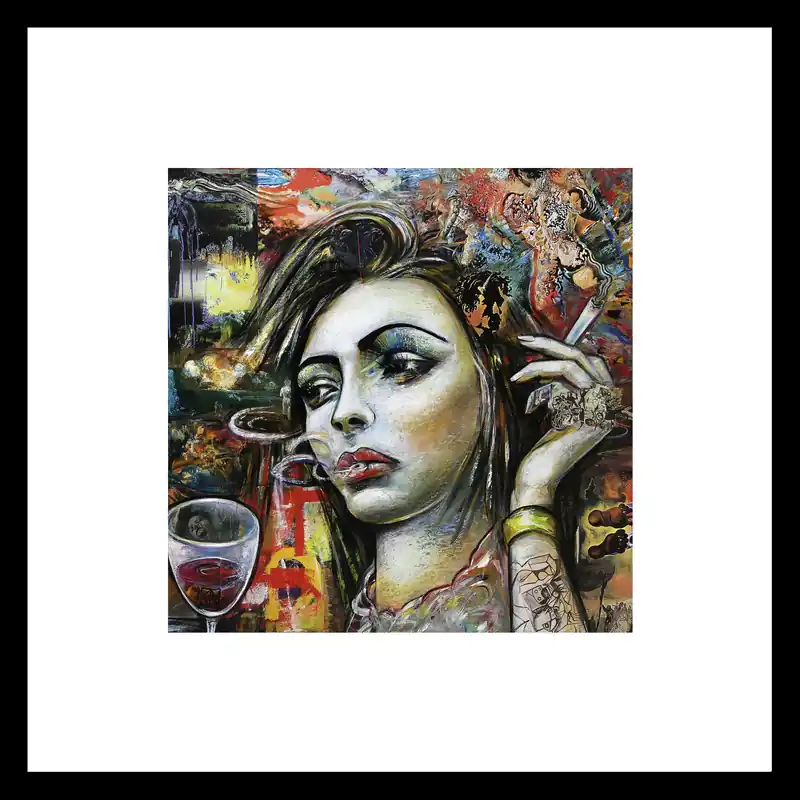 Preis Gesenkt Fineartprint, signiert: "Vamp II", K. Namazi, limitierte Edition auf Papier, Nr. 1/150