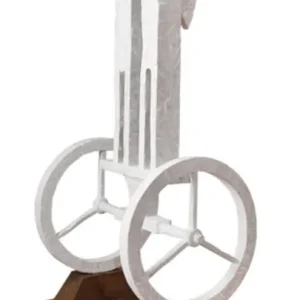 Bestseller Moderne, lebensgroße Skulptur, Andy Larrett: "Schutzengel", Originalgemälde (Unikat)