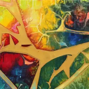 Neuheit Originalgemälde: "Magic Forest V", G. Hung, Unikat