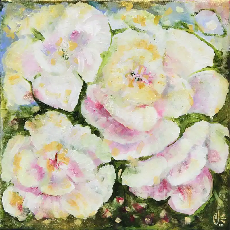 Wochenendangebot Acrylgemälde: "Rosenlicht", Original/Unikat, J. Riemer