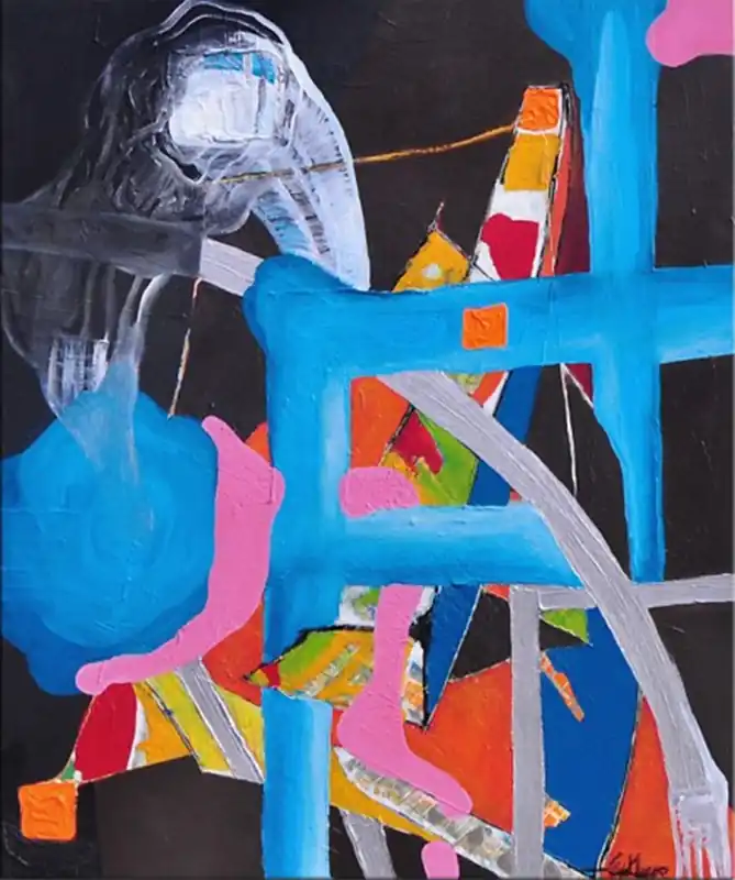 Acrylgemälde, E.v.d.Meer: "A MATTER OF TIME", Originalgemälde (Unikat) Günstig