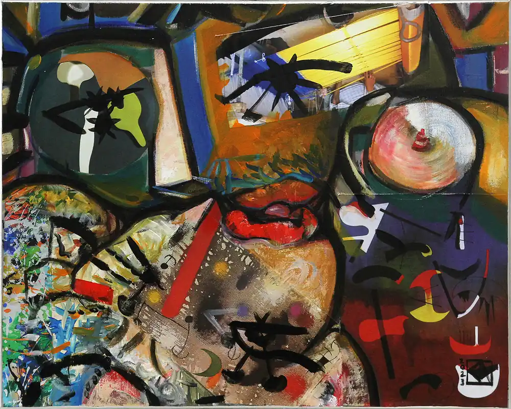 Moderne Kunst: Frivole Analytik I, K. Namazi, Original/Unikat Neu Im Sortiment