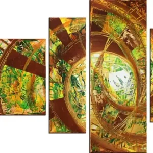 Mehrteilige Acrylbilder: Summergarden II, R. König, Originalgemälde (Unikat) Markenware