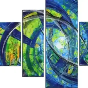 Mehrteilige Acrylbilder: Nüchterne Leidenschaft I, R. König, Originalgemälde (Unikat) Finale Aktion