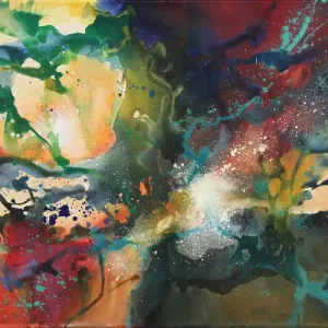Schnäppchen Originalgemälde: "Das Universum I", G. Hung, Unikat