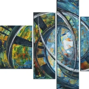 Neuheit Mehrteilige Acrylbilder: Shivering Reality I, R. König, Originalgemälde (Unikat)
