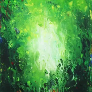 Unikat: "Belum Rainforest IV", Originalgemälde, J. Fernandez, Acrylbilder Sichere Zahlung