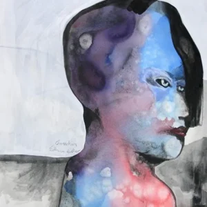 Neu Im Sortiment Acrylmalerei auf Papier, E.v.d.Meer: "CHAMELEON"