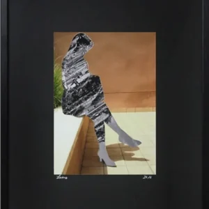Surrealistische Collage, F. Lorenz: "Sophie I", Original/Unikat Nur Für Kurze Zeit