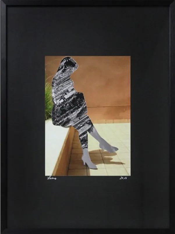 Surrealistische Collage, F. Lorenz: "Sophie I", Original/Unikat Nur Für Kurze Zeit
