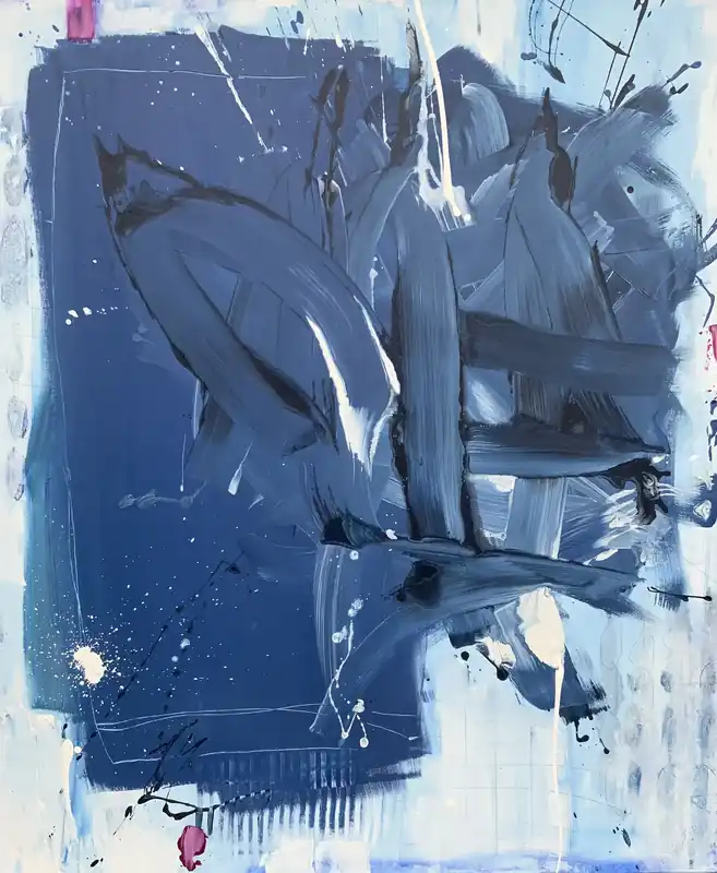 S. Kirsch: "Blue Wishes 2", Originalgemälde (Unikat) Nur Für Kurze Zeit