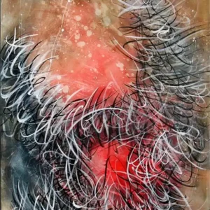 Acrylbilder abstrakt, A. Freymuth: "Wortgefecht" (A) Neuheit