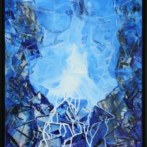 Echt Moderne Originalkunst: "It´s the Light of Winter I", J. Fernandez, Unikat